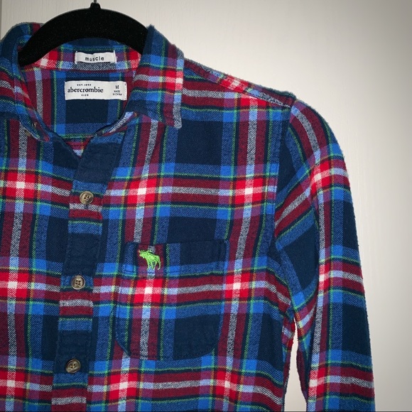 Boy’s Abercrombie Flannel Shirt - Picture 2 of 4